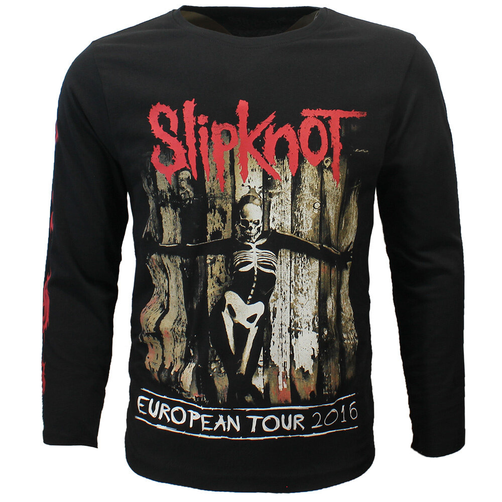 Band Merchandise Slipknot Skeleton Flag Longsleeve T-Shirt - Officiële Merchandise