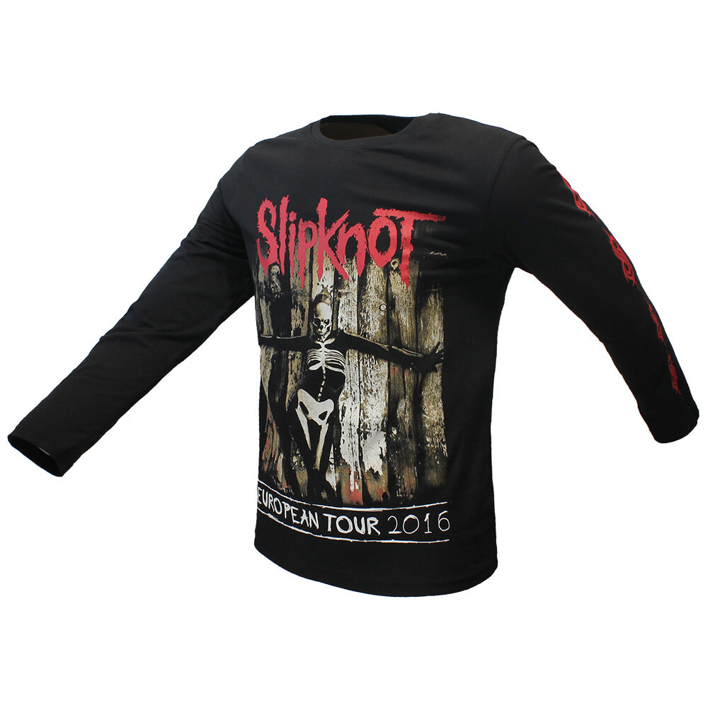 Band Merchandise Slipknot Skeleton Flag Langarm-T-Shirt – offizielles Merchandise