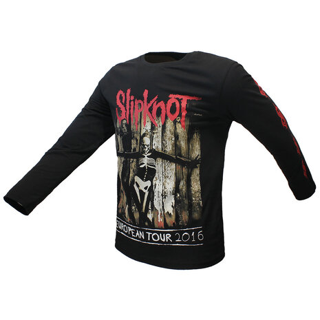 Band Merchandise Slipknot Skeleton Flag Longsleeve T-Shirt - Officiële Merchandise