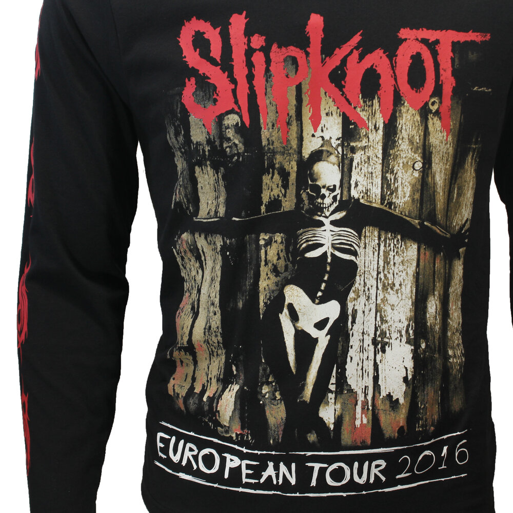 Band Merchandise Slipknot Skeleton Flag Langarm-T-Shirt – offizielles Merchandise