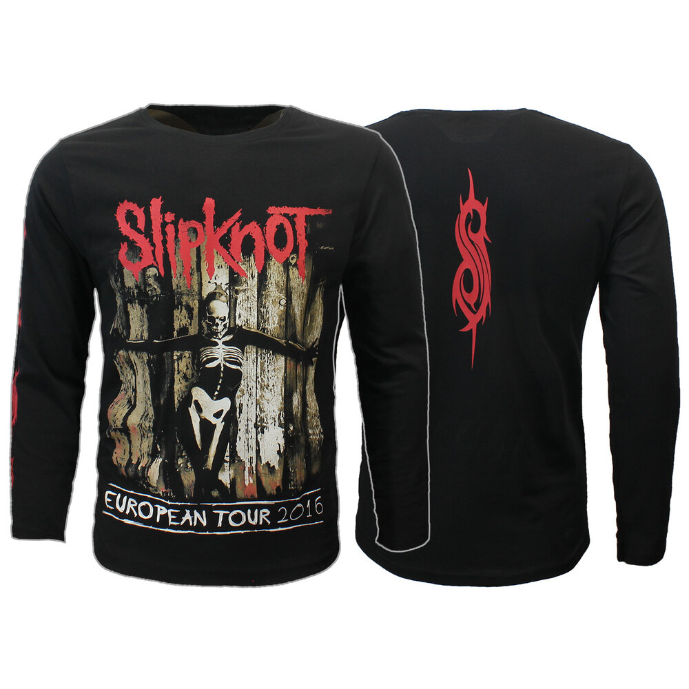 Band Merchandise Slipknot Skeleton Flag Longsleeve T-Shirt - Officiële Merchandise