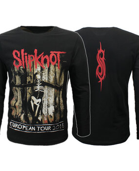 Band Merchandise Slipknot Skeleton Flag Longsleeve T-Shirt Band Merchandise Slipknot Skeleton Flag Longsleeve T-Shirt