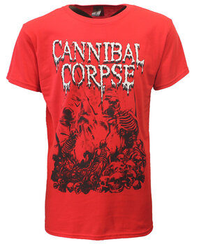 Band Merchandise Cannibal Corpse Pile Of Skulls Band T-Shirt