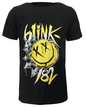 Band Merchandise Blink-182 T-Shirt mit großem Smiley