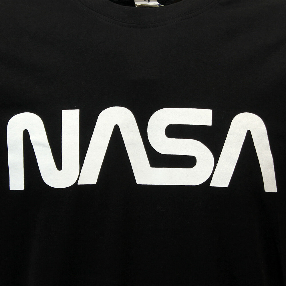 NASA NASA Logo T-Shirt Zwart - Officiële Merchandise NASA NASA Logo T-Shirt Zwart - Officiële Merchandise