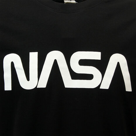 NASA NASA Logo T-Shirt Zwart - Officiële Merchandise NASA NASA Logo T-Shirt Zwart - Officiële Merchandise
