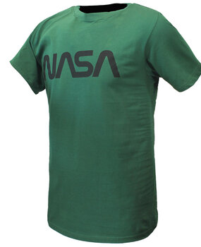 NASA NASA T-Shirt Groen Zwart Logo NASA NASA T-Shirt Groen Zwart Logo