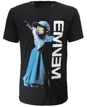 Band Merchandise Eminem On The Mic T-Shirt Band Merchandise Eminem On The Mic T-Shirt