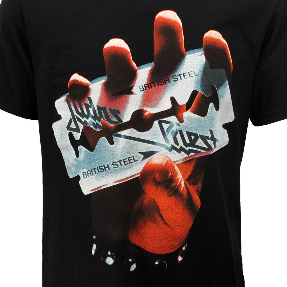 Band Merchandise Judas Priest British Steel Razorblade T-Shirt – offizielles Merchandise Band Merchandise Judas Priest British Steel Razorblade T-Shirt – offizielles Merchandise