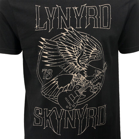 Band Merchandise Lynyrd Skynyrd Eagle Guitar 73 T-Shirt - Officiële Merchandise Band Merchandise Lynyrd Skynyrd Eagle Guitar 73 T-Shirt - Officiële Merchandise