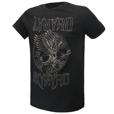 Band Merchandise Lynyrd Skynyrd Eagle Guitar 73 T-Shirt - Officiële Merchandise Band Merchandise Lynyrd Skynyrd Eagle Guitar 73 T-Shirt - Officiële Merchandise