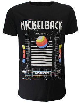 Band Merchandise Nickelback Those Days VHS Tape T-Shirt Band Merchandise Nickelback Those Days VHS Tape T-Shirt