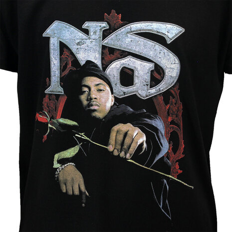 Band Merchandise NAS Red Rose Flex T-Shirt - Officiële Merchandise Band Merchandise NAS Red Rose Flex T-Shirt - Officiële Merchandise