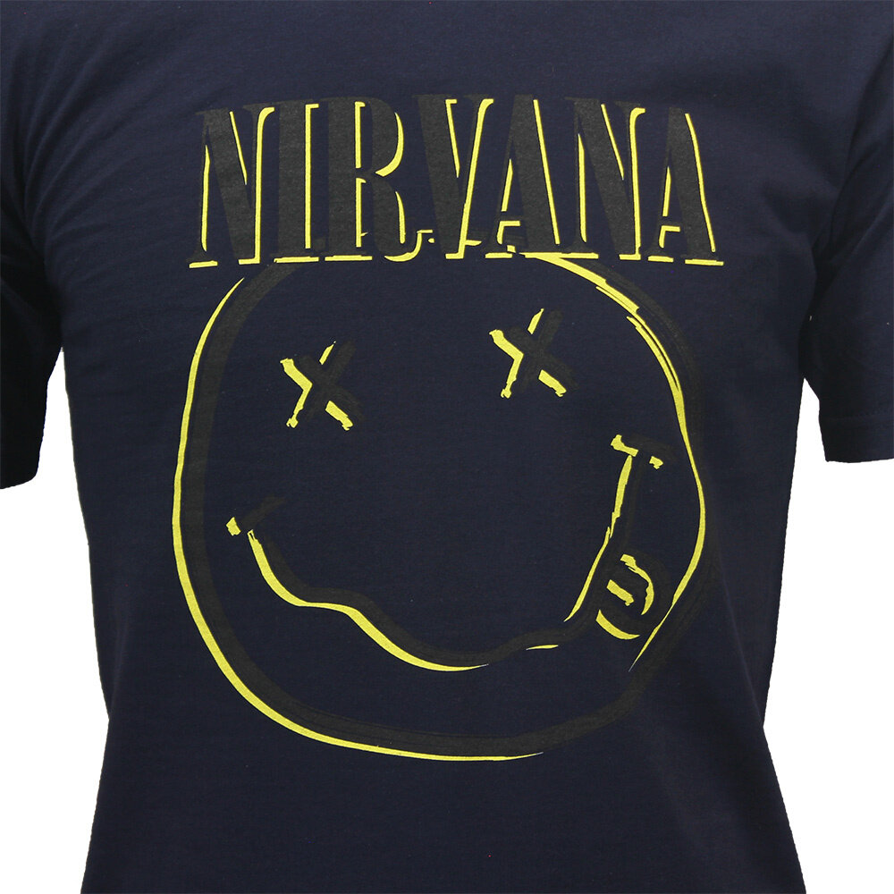 Band Merchandise Nirvana Happy Smiley Kinder-T-Shirt – offizielles Merchandise Band Merchandise Nirvana Happy Smiley Kinder-T-Shirt – offizielles Merchandise