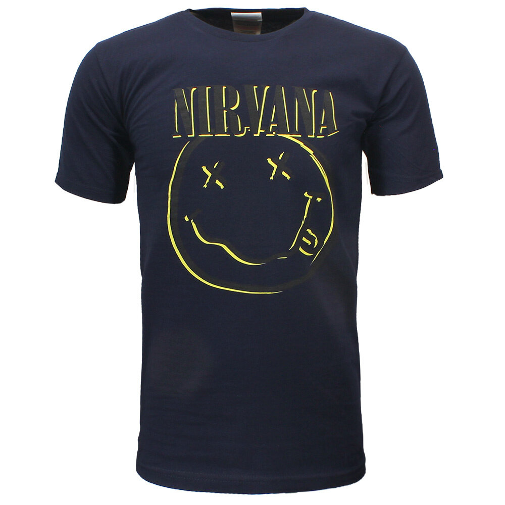 Band Merchandise Nirvana Happy Smiley Kids T-Shirt - Official Merchandise Band Merchandise Nirvana Happy Smiley Kids T-Shirt - Official Merchandise