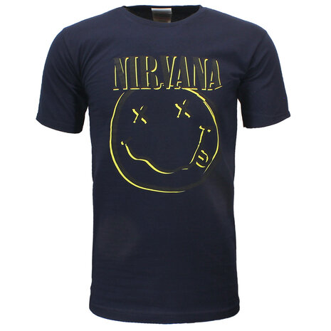 Band Merchandise Nirvana Happy Smiley Kinder-T-Shirt – offizielles Merchandise Band Merchandise Nirvana Happy Smiley Kinder-T-Shirt – offizielles Merchandise