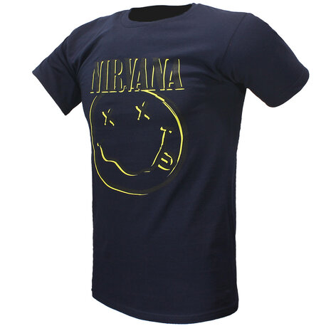 Band Merchandise Nirvana Happy Smiley Kinder-T-Shirt – offizielles Merchandise Band Merchandise Nirvana Happy Smiley Kinder-T-Shirt – offizielles Merchandise