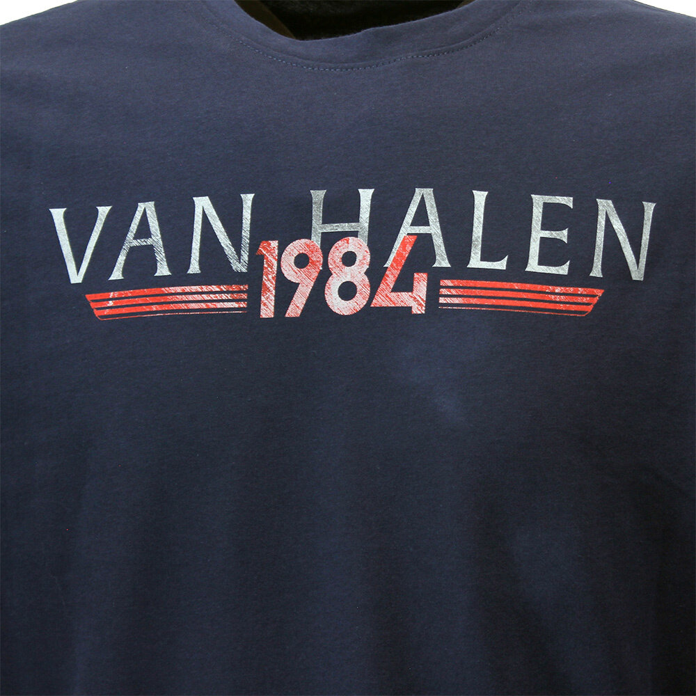 Band Merchandise Van Halen Tour 1984 Langarm-T-Shirt - Offizielles Merchandise Band Merchandise Van Halen Tour 1984 Langarm-T-Shirt - Offizielles Merchandise