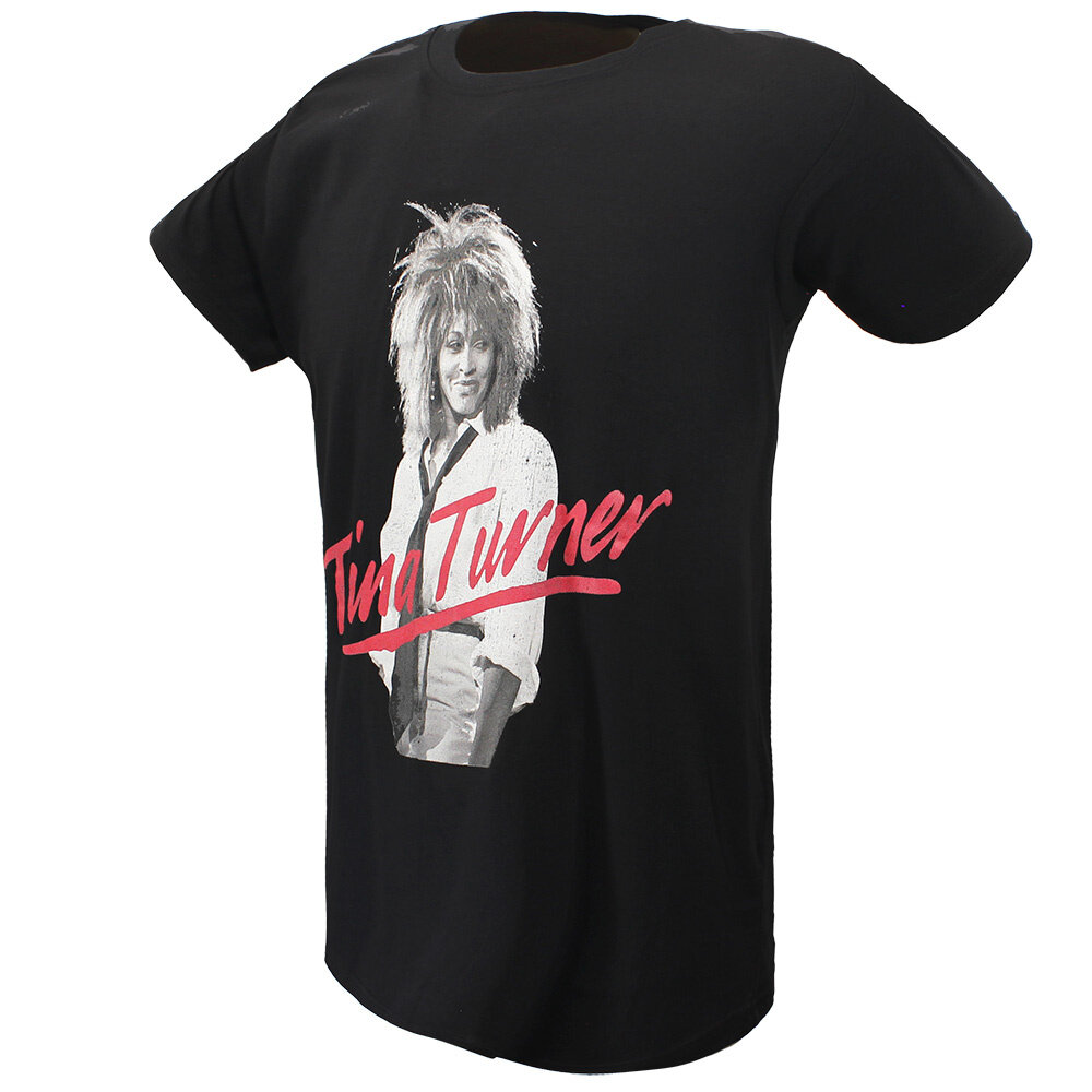 Band Merchandise Tina Turner Photo Pose Red Logo T-Shirt - Officiële Merchandise Band Merchandise Tina Turner Photo Pose Red Logo T-Shirt - Officiële Merchandise