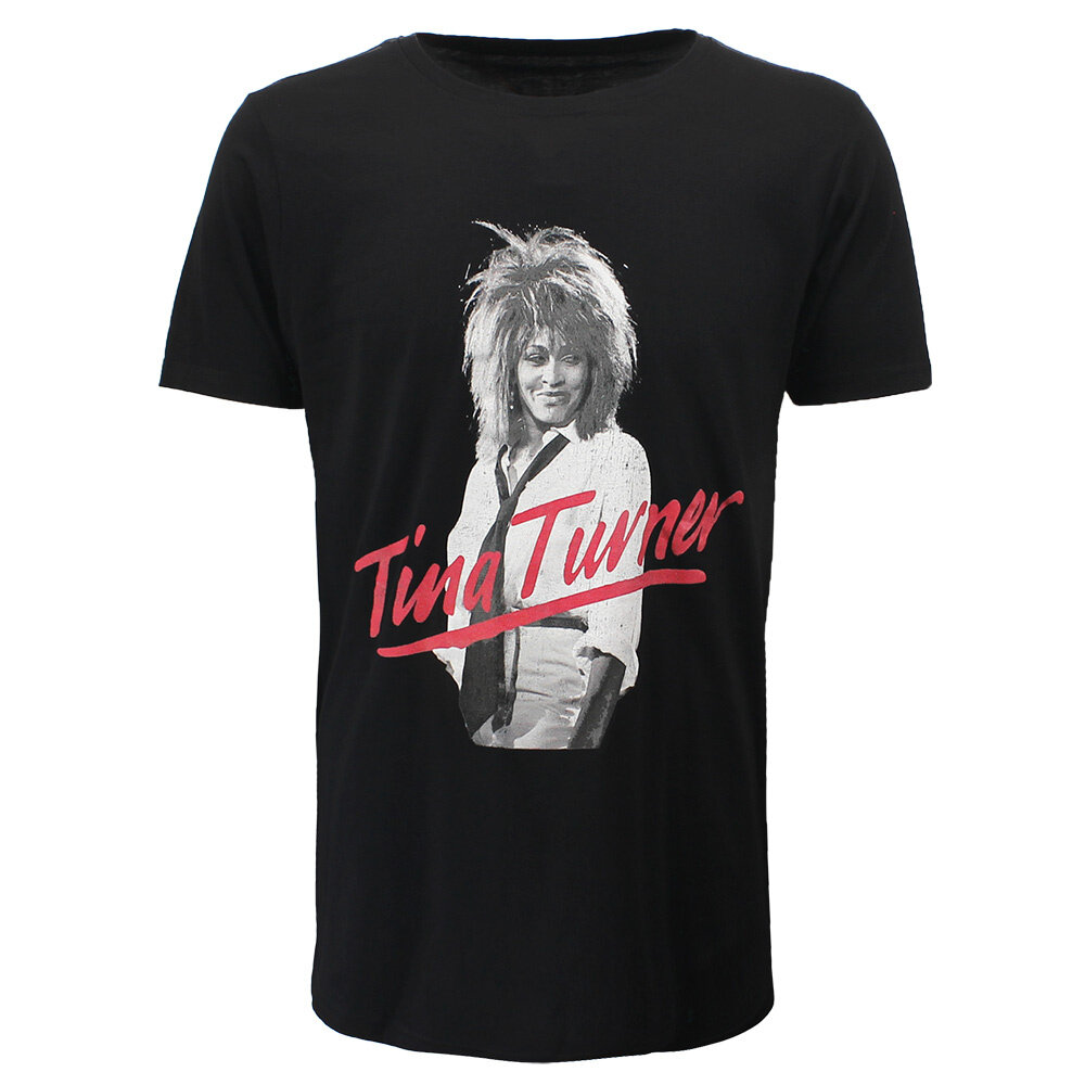Band Merchandise Tina Turner Photo Pose Red Logo T-Shirt - Officiële Merchandise Band Merchandise Tina Turner Photo Pose Red Logo T-Shirt - Officiële Merchandise