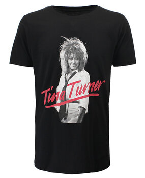 Band Merchandise Tina Turner Photo Pose Red Logo T-Shirt