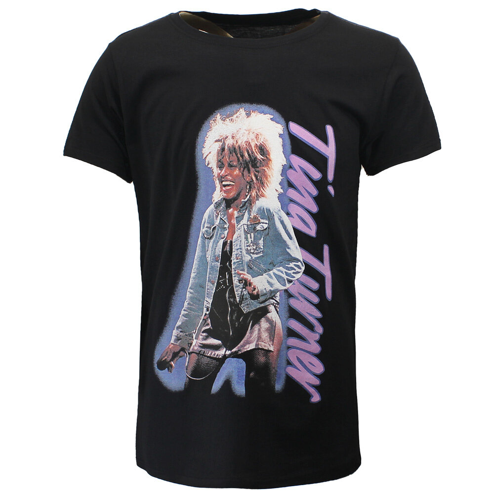 Band Merchandise Tina Turner Live Performance Vertical Logo T-Shirt - Officiële Merchandise