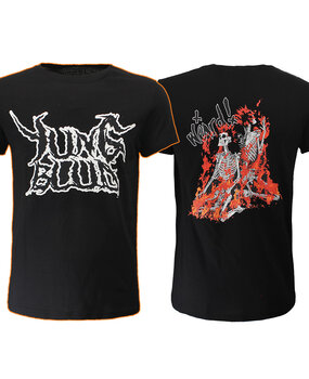 Band Merchandise Yungblud Weird Flaming Skeletons T-Shirt Band Merchandise Yungblud Weird Flaming Skeletons T-Shirt