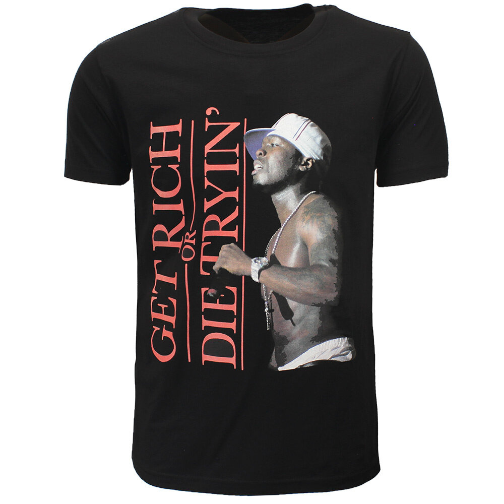 Band Merchandise 50 Cent Get Rich or Die Tryin’ T-Shirt - Officiële Merchandise Band Merchandise 50 Cent Get Rich or Die Tryin’ T-Shirt - Officiële Merchandise
