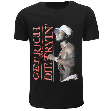 Band Merchandise 50 Cent Get Rich or Die Tryin’ T-Shirt - Officiële Merchandise Band Merchandise 50 Cent Get Rich or Die Tryin’ T-Shirt - Officiële Merchandise