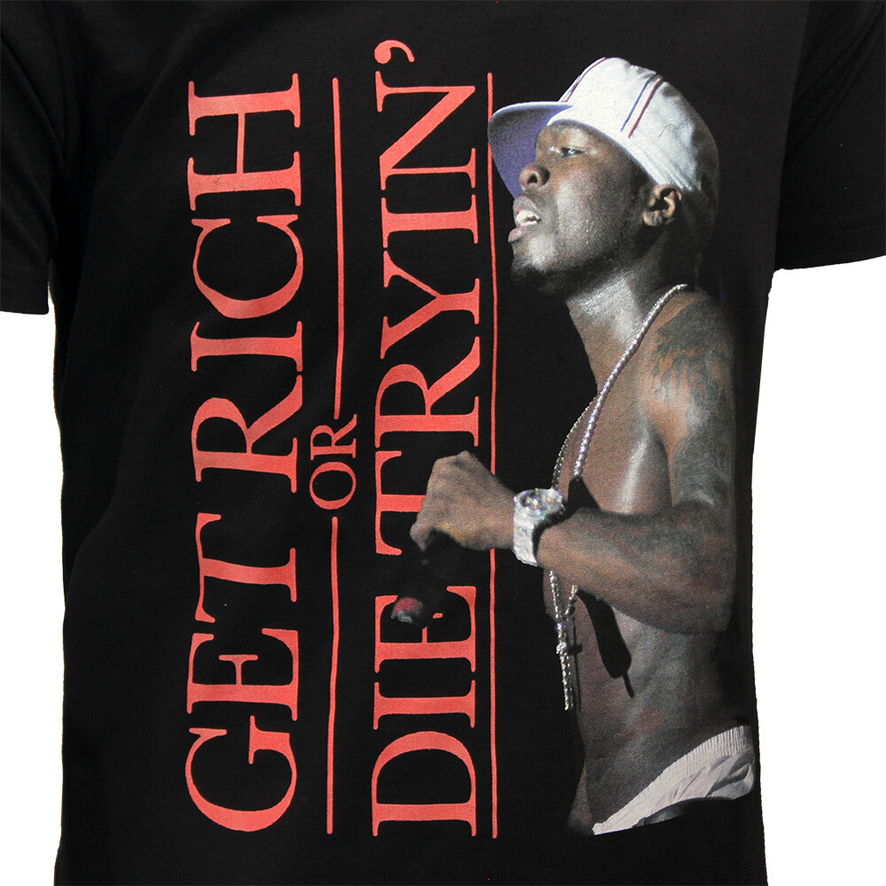 Band Merchandise 50 Cent Get Rich or Die Tryin’ T-Shirt - Officiële Merchandise Band Merchandise 50 Cent Get Rich or Die Tryin’ T-Shirt - Officiële Merchandise