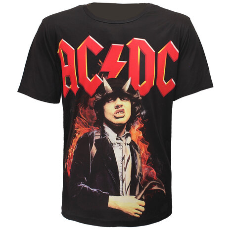 Band Merchandise AC/DC Angus Young Highway To Hell Sublimation T-Shirt - Officiële Merchandise
