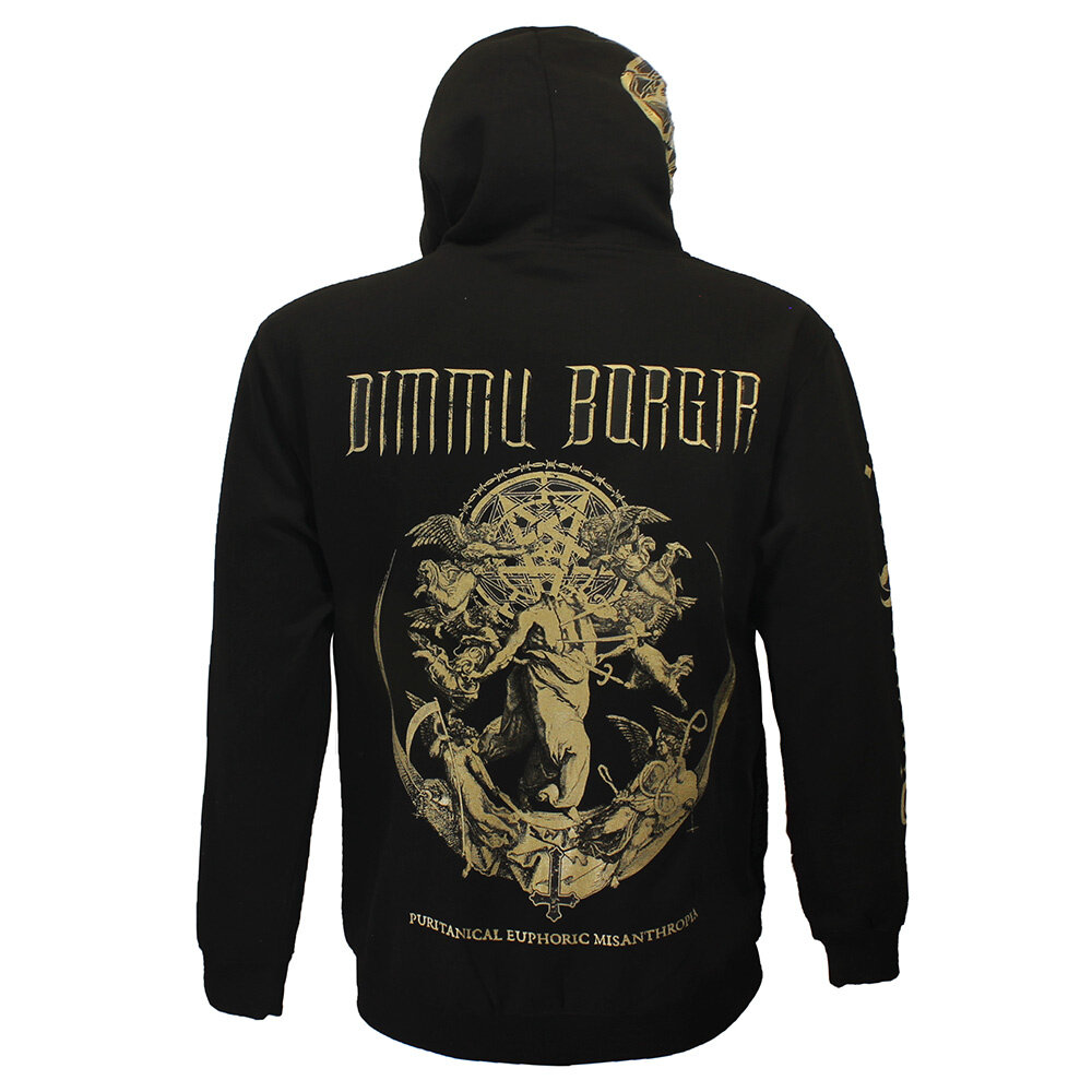 Band Merchandise Dimmu Borgir Puritanical Euphoric Misanthropia Zipper Hoodie Vest - Officiële Merchandise