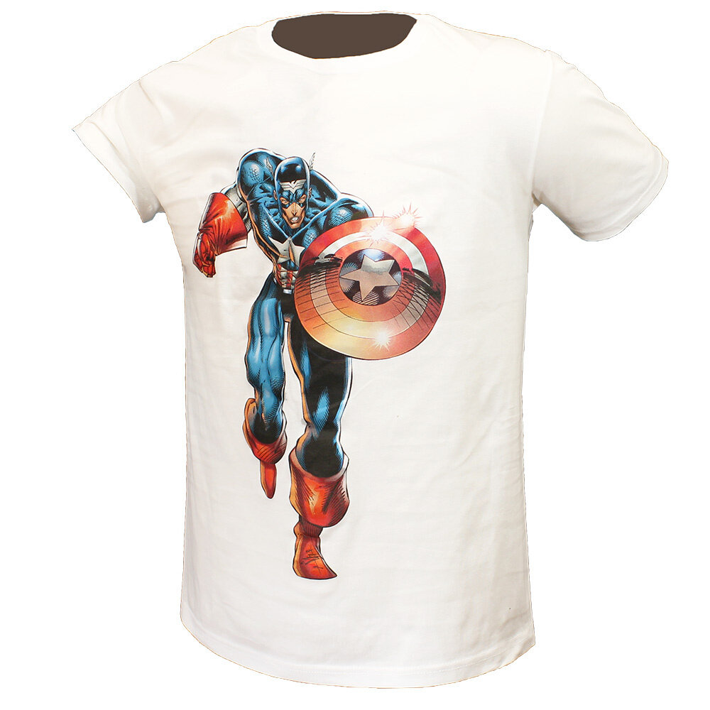 Marvel Comics Marvel Comics Captain America Attacking T-Shirt – offizielles Merchandise Marvel Comics Marvel Comics Captain America Attacking T-Shirt – offizielles Merchandise