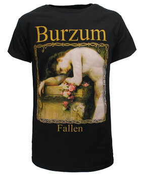 Band Merchandise Burzum Fallen Album Cover T-Shirt Band Merchandise Burzum Fallen Album Cover T-Shirt