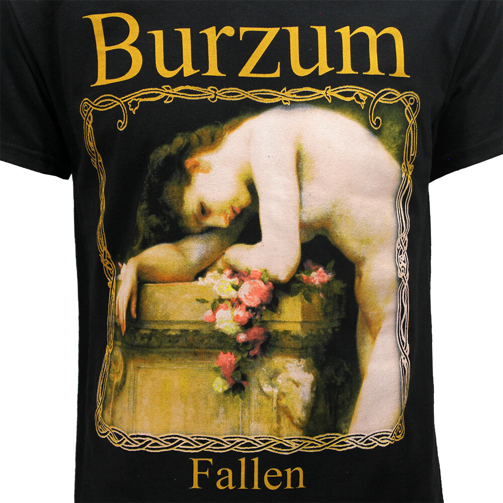 Band Merchandise Burzum Fallen Album Cover T-Shirt Zwart - Officiële Merchandise Band Merchandise Burzum Fallen Album Cover T-Shirt Zwart - Officiële Merchandise