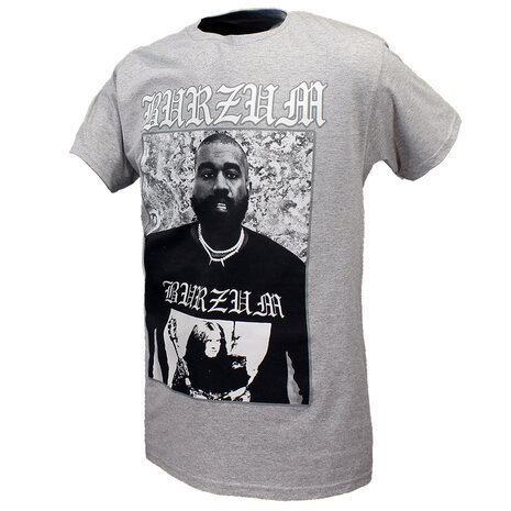 Band Merchandise Burzum Kanye West T-Shirt Grey - Official Merchandise