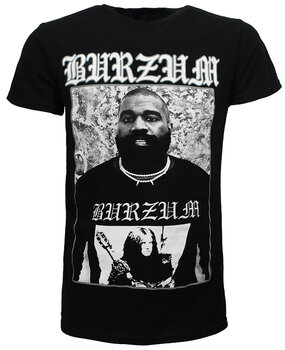 Band Merchandise Burzum Kanye West T-Shirt Schwarz