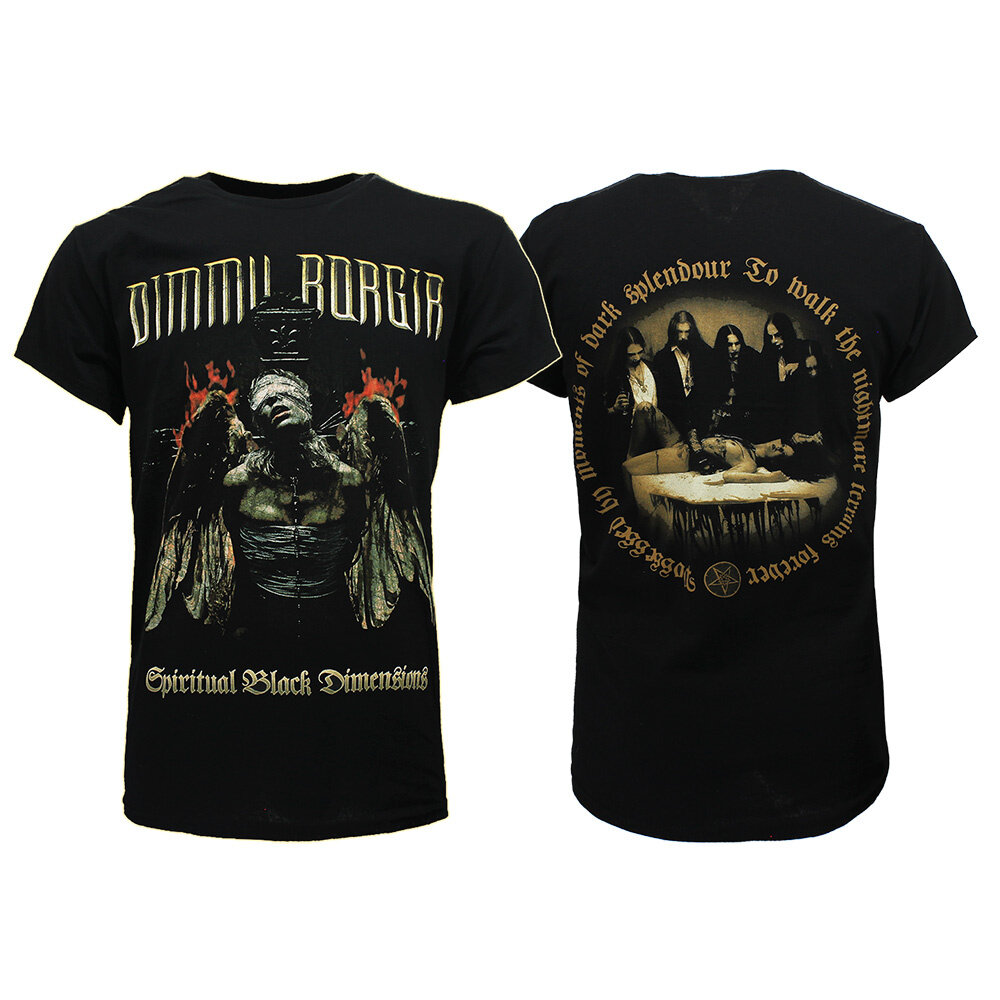 Dimmu Borgir Spiritual Black Dimensions Baseball Tee – Men's Black Band T-Shirt, Lightweight Polyester, Medium - View #2