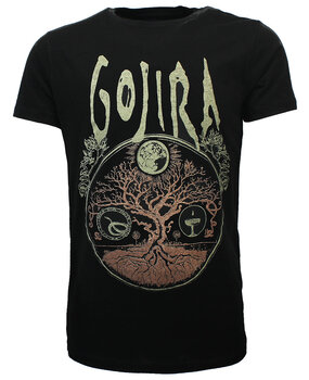 Band Merchandise Gojira Cycles T-Shirt Black Band Merchandise Gojira Cycles T-Shirt Black