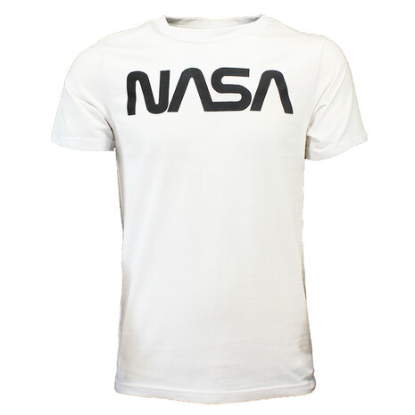 NASA NASA Logo T-Shirt Wit - Officiële Merchandise NASA NASA Logo T-Shirt Wit - Officiële Merchandise