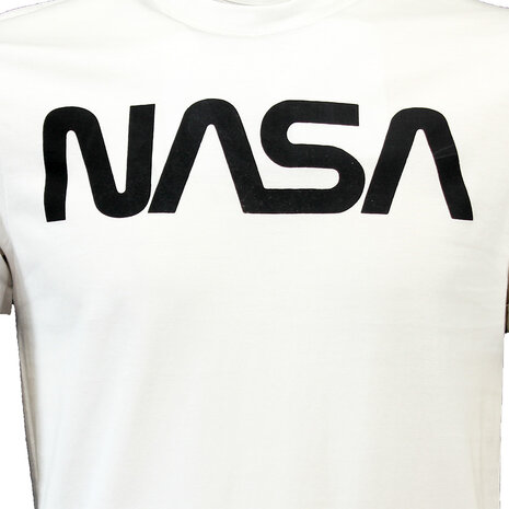 NASA NASA Logo T-Shirt Wit - Officiële Merchandise NASA NASA Logo T-Shirt Wit - Officiële Merchandise