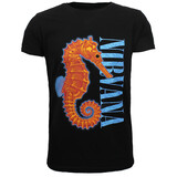 Band Merchandise Nirvana Seahorse T-Shirt Band Merchandise Nirvana Seahorse T-Shirt