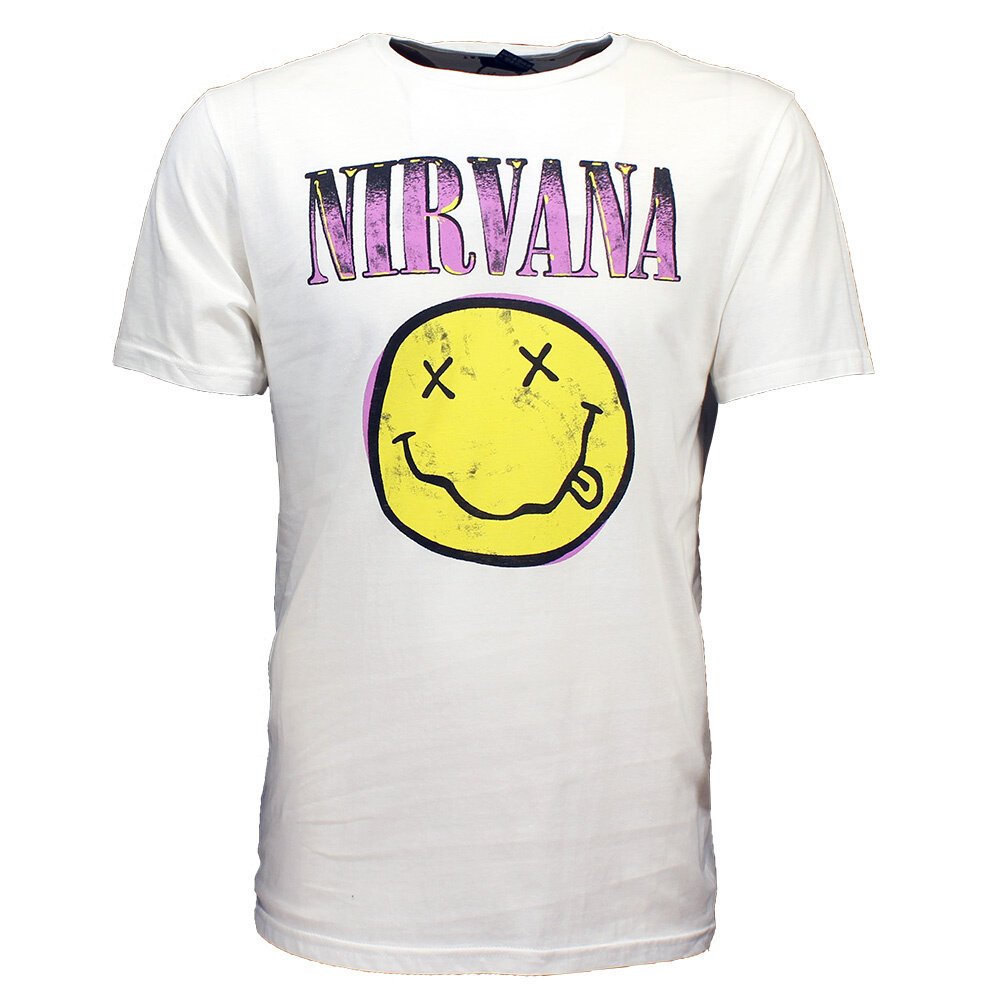 Band Merchandise Nirvana Xerox Style Smiley T-Shirt – Offizielles Merchandise Band Merchandise Nirvana Xerox Style Smiley T-Shirt – Offizielles Merchandise