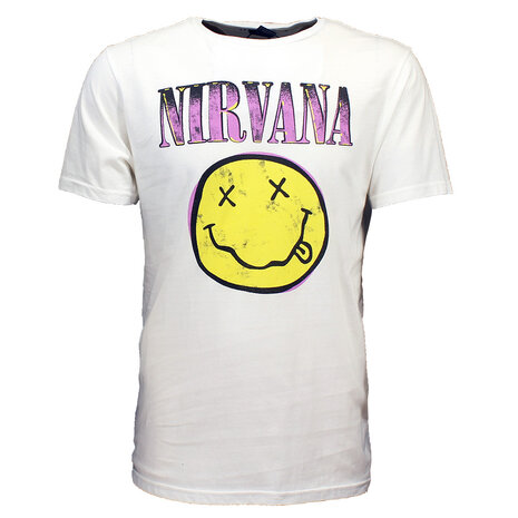 Band Merchandise Nirvana Xerox Style Smiley T-Shirt – Offizielles Merchandise Band Merchandise Nirvana Xerox Style Smiley T-Shirt – Offizielles Merchandise