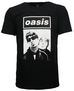 Band Merchandise Oasis Liam and Noel Gallagher Photo T-Shirt Band Merchandise Oasis Liam and Noel Gallagher Photo T-Shirt