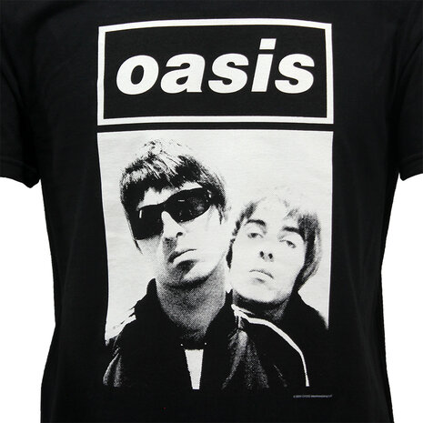 Band Merchandise Oasis Liam und Noel Gallagher Foto-T-Shirt – offizielles Merchandise Band Merchandise Oasis Liam und Noel Gallagher Foto-T-Shirt – offizielles Merchandise