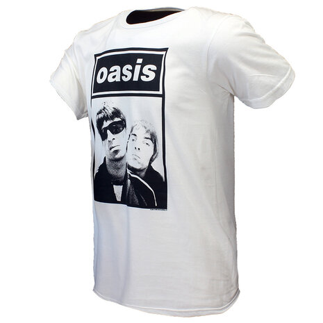 Band Merchandise Oasis Liam und Noel Foto T-Shirt Weiß – Offizielles Merchandise Band Merchandise Oasis Liam und Noel Foto T-Shirt Weiß – Offizielles Merchandise