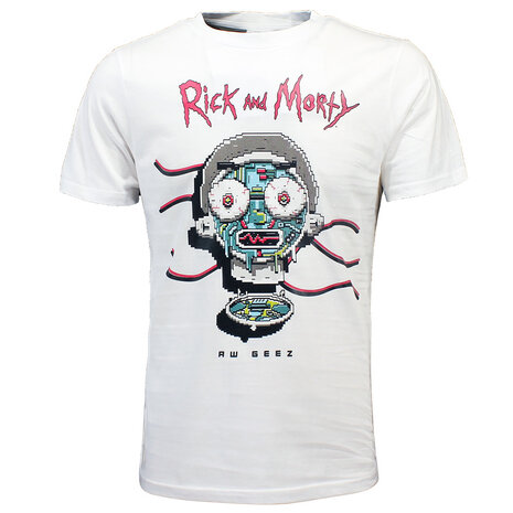 Rick and Morty Rick and Morty Aw Geez T-Shirt Wit - Officiële Merchandise Rick and Morty Rick and Morty Aw Geez T-Shirt Wit - Officiële Merchandise