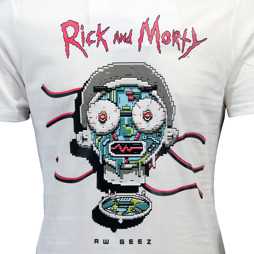 Rick and Morty Rick and Morty Aw Geez T-Shirt Weiß – Offizielles Merchandise Rick and Morty Rick and Morty Aw Geez T-Shirt Weiß – Offizielles Merchandise