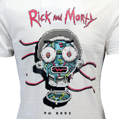 Rick and Morty Rick and Morty Aw Geez T-Shirt Weiß – Offizielles Merchandise Rick and Morty Rick and Morty Aw Geez T-Shirt Weiß – Offizielles Merchandise